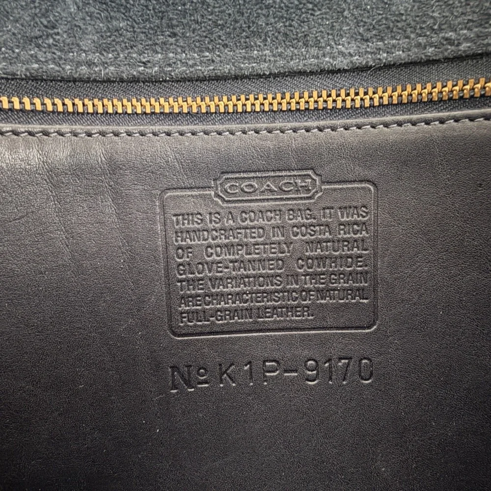 Coach Classic Pouch Saddle Bag Black Leather Flap 75th Anniversary Limited 9170